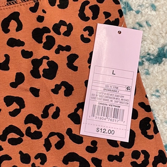 NWT wild fable high rise cotton leopard full length leggings - Picture 2 of 3